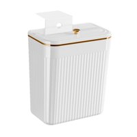 Bothyi - Cubo De Basura Montado En La Pared, Cesta De Basura De Fácil Uso, Cubo De Basura Colgante L Con Tapa