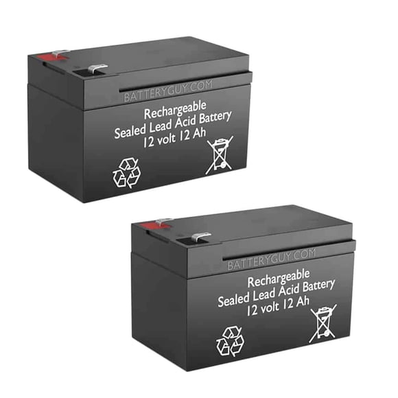 Batería SLA BatteryGuy 12V 12Ah Recargable (2 unidades)