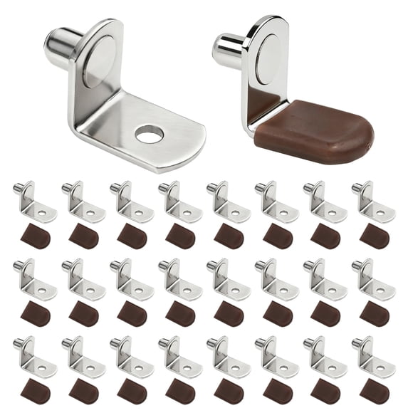 Soportes para repisas RiseQuintador de metal en forma de L de 6 mm, 50 piezas