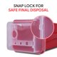 thumbnail image 5 of Contenedor de objetos punzantes Alcedo 1 L (1 unidad) Hogar y viaje, 5 of 9