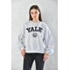 thumbnail image 1 of Poleron Oversize Manga Larga Mujer Gris Talla Unica, 1 of 3