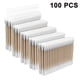 thumbnail image 1 of 100 hisopos de algodón de bambú biodegradables, bastoncillos de madera compostables para los oídos, bastoncillos de maquillaje desechables cero residuos, bastoncillos orgánicos de seguridad para la, 1 of 8
