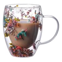 Mc Group - Tazas Doble Pared Con Flores Eternas 350Ml