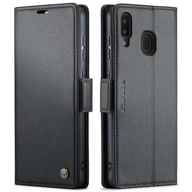 CaseMe tipo cartera Samsung Galaxy A40 con cierre magnético, RFID, tarjetero, soporte, carga inalámbrica