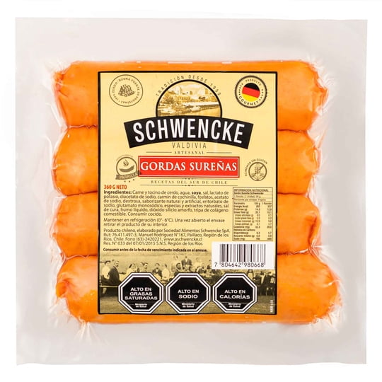 Gordas Sureñas 4 Un 360 g Schwencke
