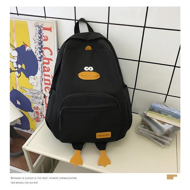 New Cartoon Duck Backpack Designer Cute Travel Bag Female College Student Versatile Korean Edition Girls' School Bag
