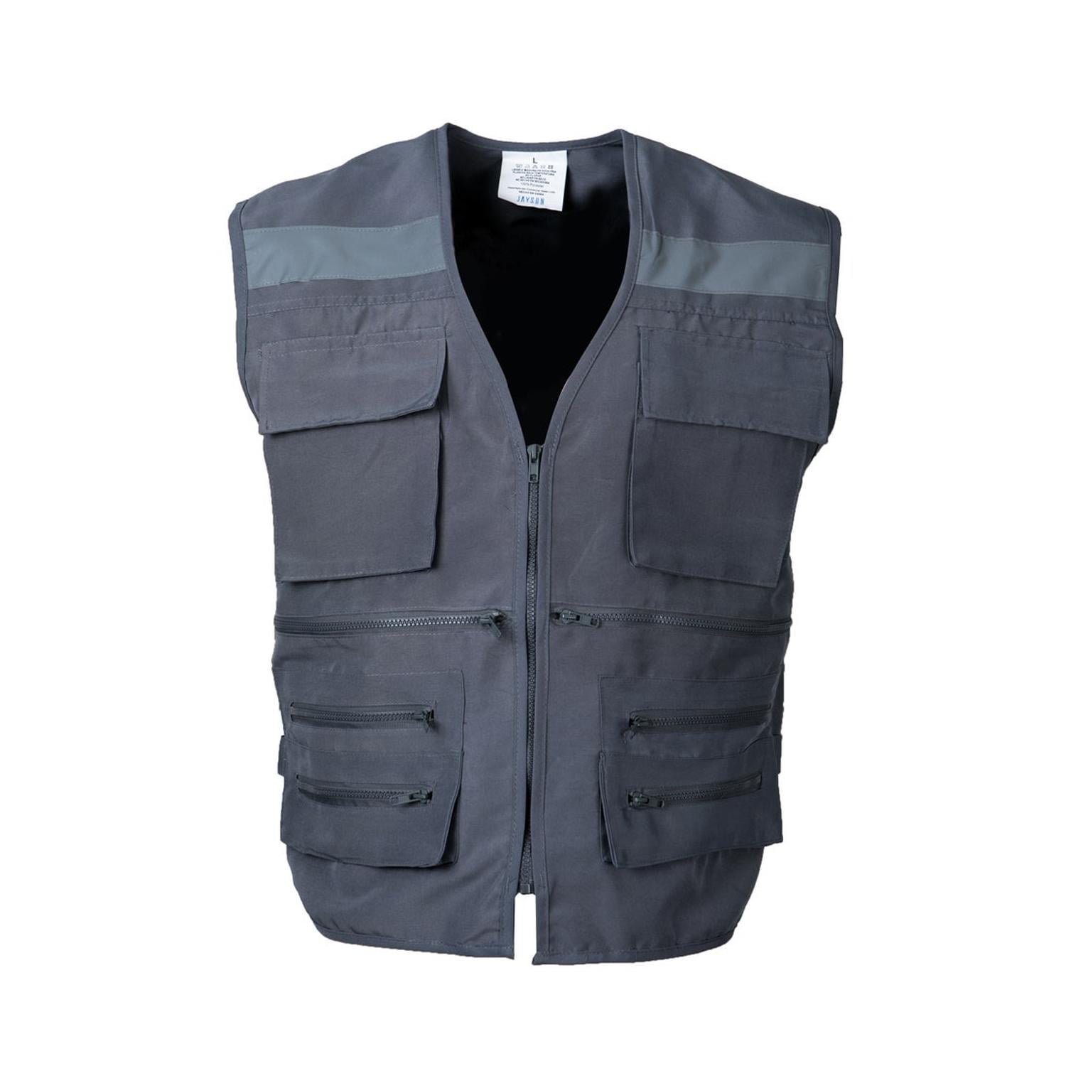 Jayson - Chaleco Geologo Multibolsillo X Espalda Gris Xxl