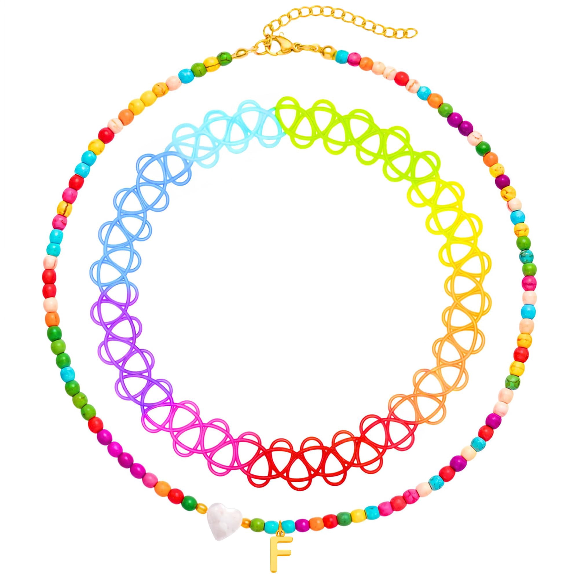 Collar Bodyj4you Con Colgante Para Niños Con La Inicial De La Letra F, Color Dorado