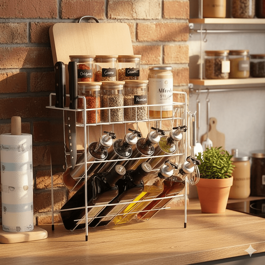 Mp - Organizador Rack Especiero Multifuncional 3 Niveles