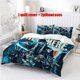 thumbnail image 1 of 3pcs The Wyatt Family Horror Poster Theme Printed Bedding Set Soft Duvet Cover and 2 Pillowcases, 1 of 5