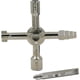thumbnail image 5 of Llave de fontanero universal Daycount® Multi-Model 10 en 1, llave en cruz triangular para gabinetes de medidores de gas y electricidad, purga de radiadores, 5 of 7
