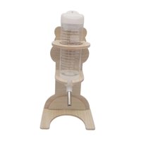 Ioensy - Botella De Agua Con Soporte De Botella De Agua De Hámster Para Ratas Ratones Pequeñas Mascotas 125Ml