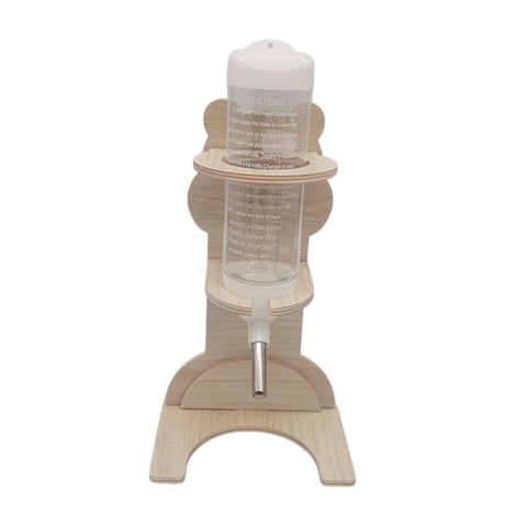 Ioensy - Botella De Agua Con Soporte De Botella De Agua De Hámster Para Ratas Ratones Pequeñas Mascotas 125Ml