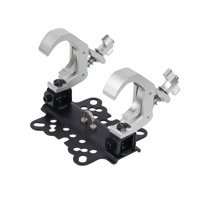 Prox Live Performance Gear - Placa Plegable Con Doble Abrazadera Para Mover Cabezales - Prox Xt-Cdf12