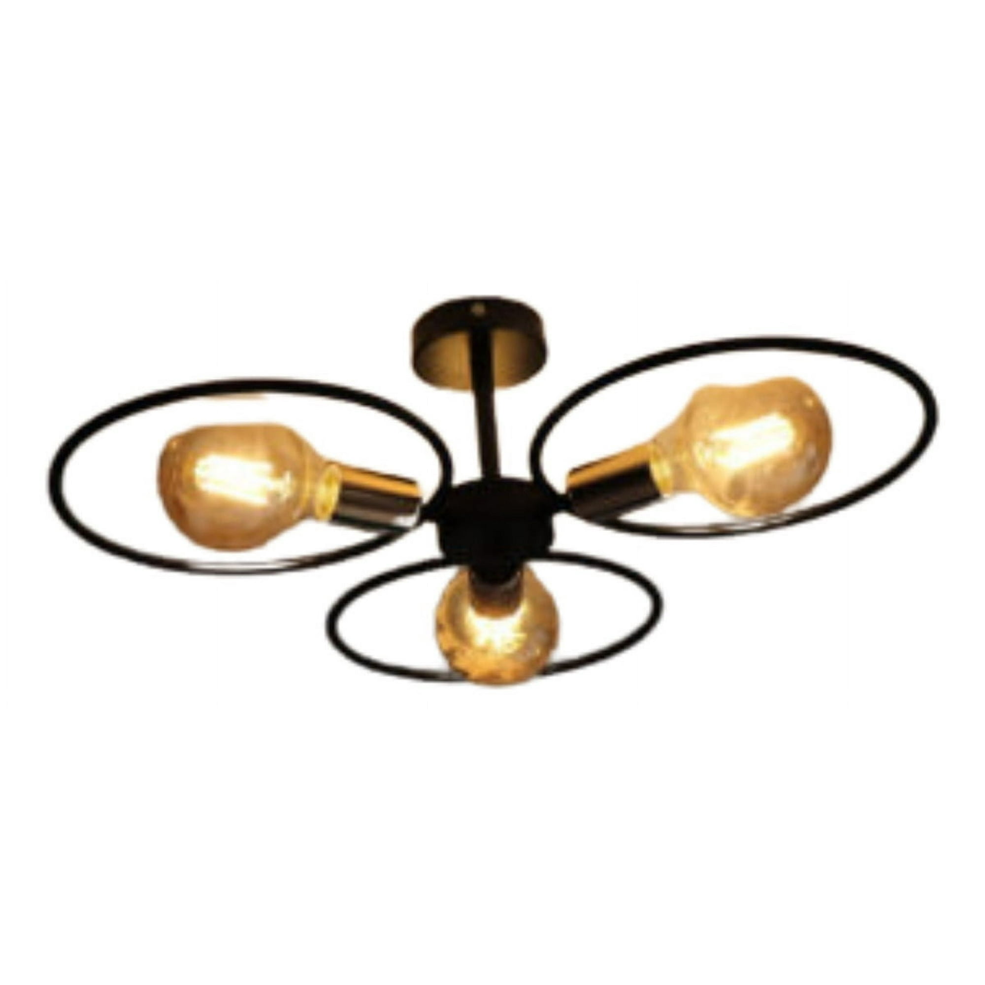 Genérico - Lampara Colgante Techo 3 Focos Vintage Hogar Lau