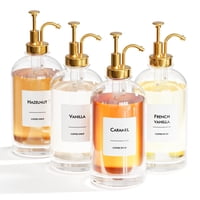 Set Dispensador De Sirope De Café New England Stories, 500 Ml, 4 Unidades