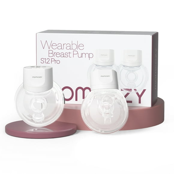 Momcozy S12 Pro Extractor de Leche Eléctrico Portátil, Paquete de 2, Blanco