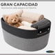 thumbnail image 4 of Pack 2 Canastas Cestas Organizadoras De Algodón Carry All Tonos Grises M, 4 of 9
