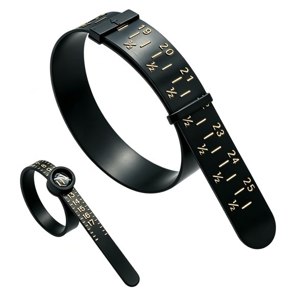 Juego de 2 piezas medidor de pulsera y anillo Anerwarm