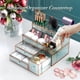 thumbnail image 2 of Organizador De Maquillaje De Vidrio Templado Para Tocador, 2 of 6