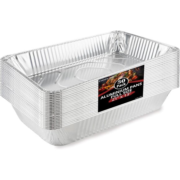 Bandeja para hornear COMFICOVE 53 x 33 cm paquete de 50 unidades desechable