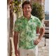 thumbnail image 4 of INSPIRE CHIC Camisa Polo de Hombre Estampada de Manga Corta Camisas de Golf Casuales con Patrón XL Verde Claro, 4 of 5