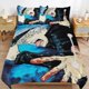 thumbnail image 1 of Jujutsu Kaisen Bedding Set Duvet Cover Comfortable and Lightweight Cartoon Bedding 3 Piece Bed Set, 1 of 5