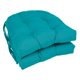 thumbnail image 1 of Cojín para Silla Blazing Needles de Sarga con Respaldo Redondeado Azul Aqua, 1 of 2