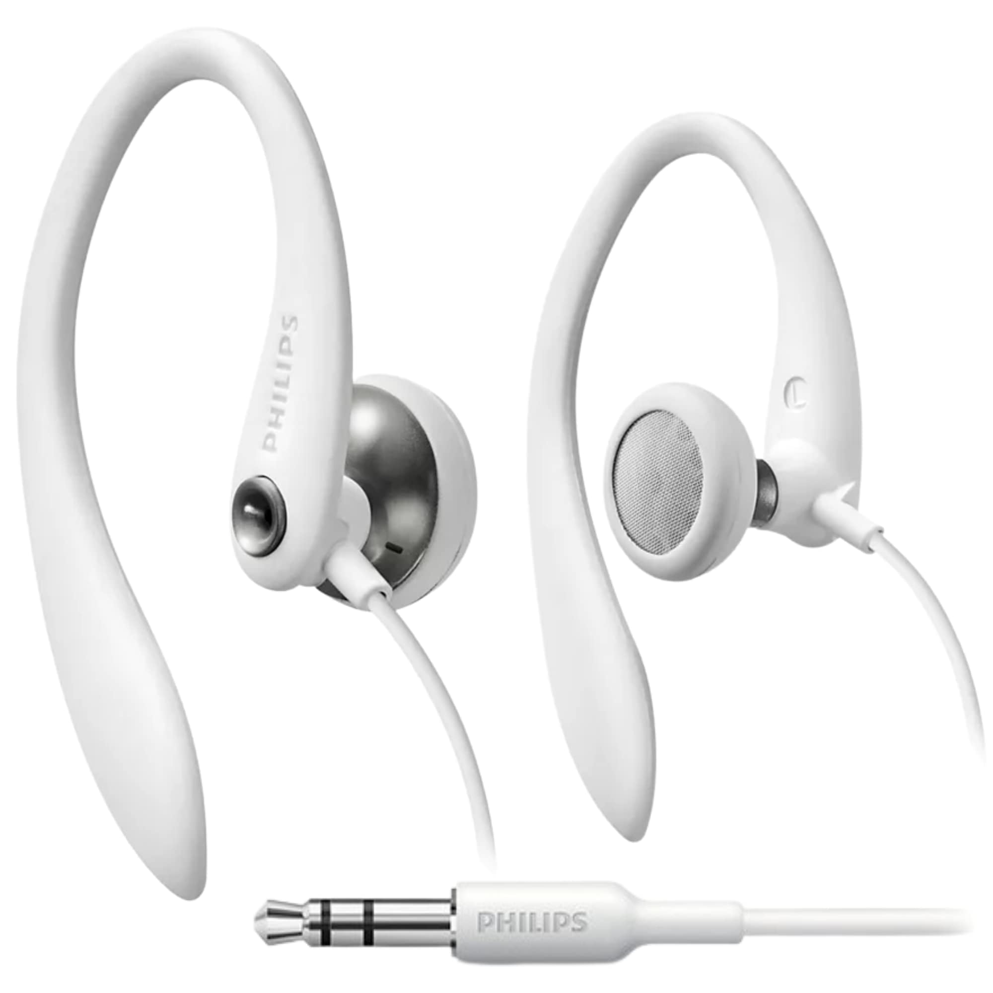 Auriculares Philips Shs3200wt/37, Gancho Flexible Para Orejas, Color Blanco