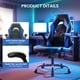 thumbnail image 3 of Silla para juegos YSSOA ergonómica ajustable de piel sintética negro/azul, 3 of 3