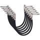 thumbnail image 1 of Amazon Basics Cable de conexión en ángulo recto de 14 pulgadas para guitarra, paquete de 6, 1 of 3