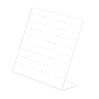 Ioensy - Soporte Para Pendientes En Forma De L Soporte Organizador De Joyas Para Vanidad Muestra Encimera Blanco