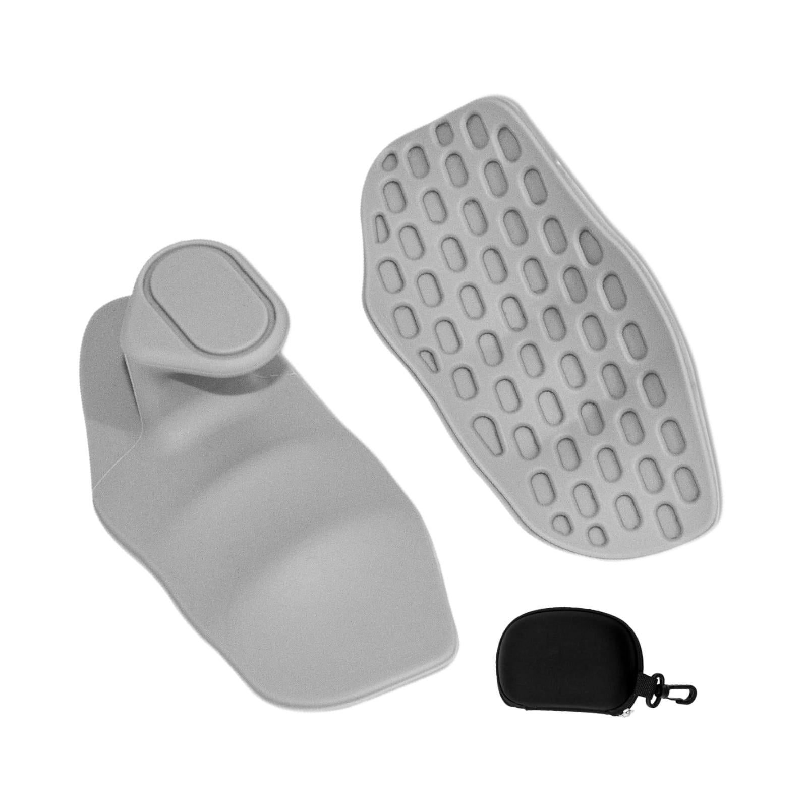 Magideal - Almohadillas De Elevación De Peso Protección De Palma, Manijas De Gimnasio Ergonómicas Portátiles, Prueba De Entrenamiento Sin Dedos Para El Entrenami Blanco