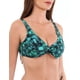 thumbnail image 2 of Bikini estilo sostén torcido estampado negro copa C, 2 of 7