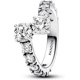 thumbnail image 1 of Anillo Pandora Sparkling Overlapping Band, 1 of 2