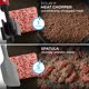thumbnail image 3 of Machacador de alimentos Zulay Kitchen, 5 cuchillas, rojo, resistente al calor, 3 of 8