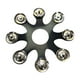 thumbnail image 4 of Hi Hat Pandereta Alto Rendimiento Tambor Hi Hat Campanas Para Crashes Stacks Rides Negro, 4 of 5