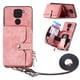 thumbnail image 1 of Funda Tipo Cartera con Correa Cruzada para Xaiomi Redmi Note 9 4G Protección Contra Golpes Rosa, 1 of 5