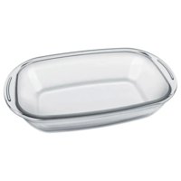 Bandeja Rectangular Mediana Vidrio Templado 3 Litros Sempre