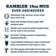 thumbnail image 5 of Taza YETI Rambler, apilable, 414 ml, con aislamiento al vacío, color azul marino, 5 of 8