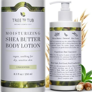 Loción Corporal Tree To Tub Con Manteca De Karité Sin Perfume Para Piel Seca