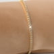 thumbnail image 2 of Sparkling 18K Gold Plated Tennis Bracelet with Cubic Zircon Inlay - Perfect Hand Jewelry for Women and Girls, 2 of 4