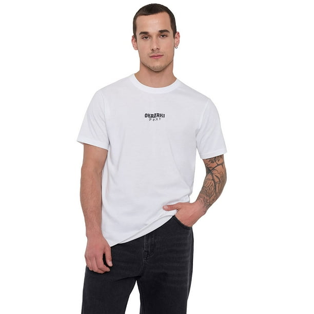 Polera Hombre Fun Asiatica Blanco Corona
