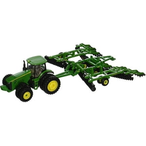 Tractor Ertl John Deere 8320R Y Conjunto De Discos Modelo 63