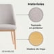 thumbnail image 2 of Pack 2 Sillas Comedor Lena Madera Asiento Acolchado Poliéster Greige, 2 of 9