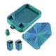 thumbnail image 2 of Bandeja Para Manualidades Con Diamantes Y Tapa, Organizador Versátil De Cuentas Para Taller De Punto De Cruz, Azul Y Verde, 2 of 5