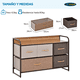 thumbnail image 4 of Cajonera Comoda 5 Cajones Carry All Rack Metal Madera Tela Premium, 4 of 7