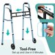 thumbnail image 5 of Andador HOMENURSE Plegable con Ancho y Altura Ajustables 3,1 kg, 5 of 9