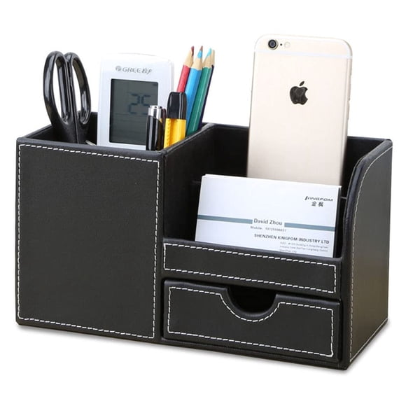 Organizador de escritorio KINGFOM 21,5 × 10,5 × 12,3 cm negro