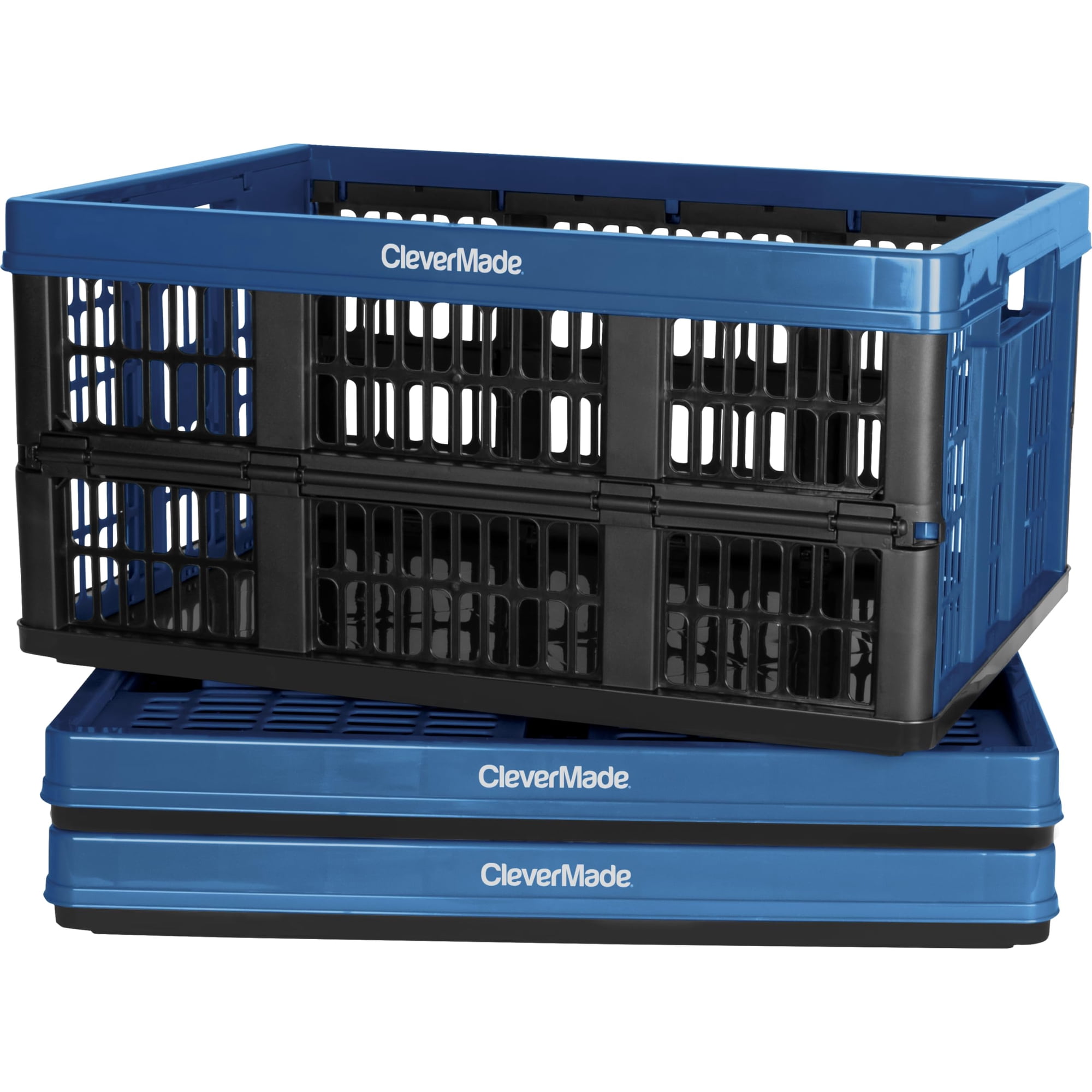 Cajas Utilitarias Plegables Clevermade Ocean, 45 L, Paquete De 3
